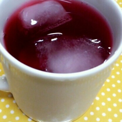 muminさん、こんにちは♪赤紫蘇ジュース初挑戦です^-^☆半分の量で作ってみましたが、体に良さそうで美味しいですね♪ごちそうさまでしたぁ♪